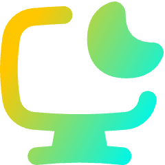 Desktop Screensaver Sleep Icon from Flex Gradient Set