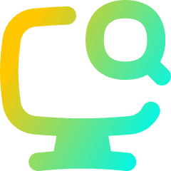 Desktop Search Icon from Flex Gradient Set
