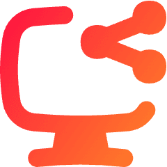 Desktop Share Icon from Flex Gradient Set