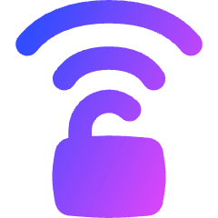 Wifi Not Secure Connection Icon from Flex Gradient Set