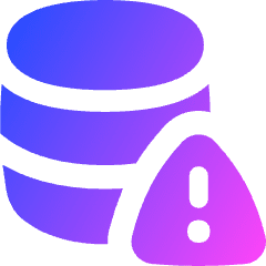 Database Alert Icon from Flex Gradient Set