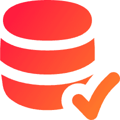 Database Check Icon from Flex Gradient Set