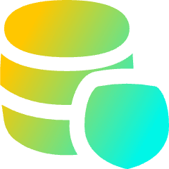 Database Shield Icon from Flex Gradient Set