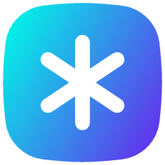 Asterisk Square 1 Icon from Flex Gradient Set