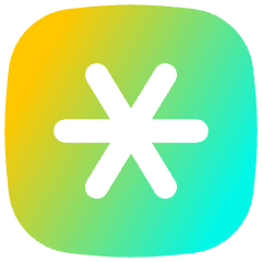 Asterisk Square 2 Icon from Flex Gradient Set