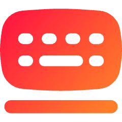 Floating Keyboard Case Tablet Icon from Flex Gradient Set