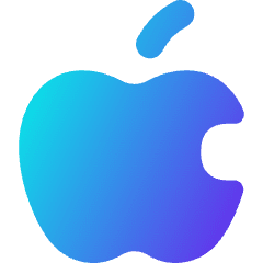Apple Logo Icon from Flex Gradient Set