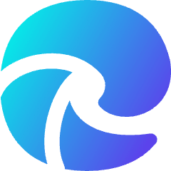 Edge Logo Icon from Flex Gradient Set