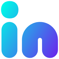 Linkedin Logo Icon from Flex Gradient Set