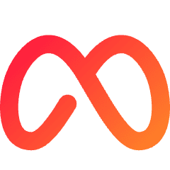 Meta Logo Icon from Flex Gradient Set