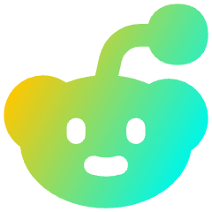 Reddit Logo Icon from Flex Gradient Set