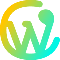 Wordpress Logo Icon from Flex Gradient Set