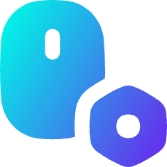Mouse Setting Bolt Nut Icon from Flex Gradient Set