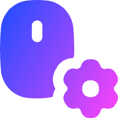 Mouse Setting Gear Icon from Flex Gradient Set