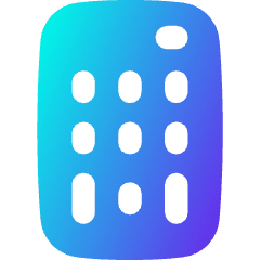 Remote Control Icon from Flex Gradient Set