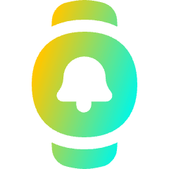 Watch Circle Notification Icon from Flex Gradient Set