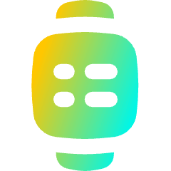 Watch Square Menu Icon from Flex Gradient Set