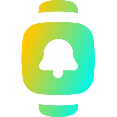 Watch Square Notification Icon from Flex Gradient Set