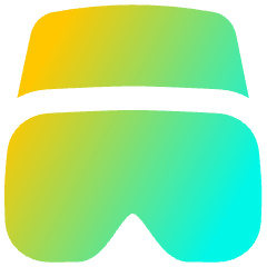 Virtual Reality Icon from Flex Gradient Set