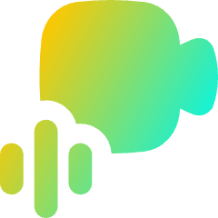 Webcam Video Call Voice Icon from Flex Gradient Set