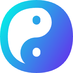 Yin Yang Symbol Icon from Flex Gradient Set