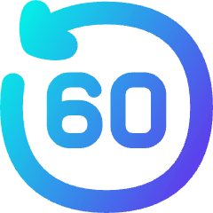 Button Go Backward 60 Icon from Flex Gradient Set