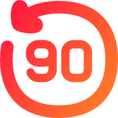 Button Go Backward 90 Icon from Flex Gradient Set