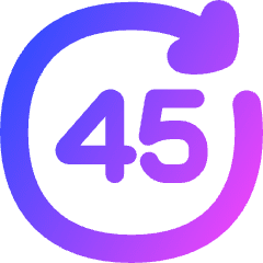 Button Go Forward 45 Icon from Flex Gradient Set