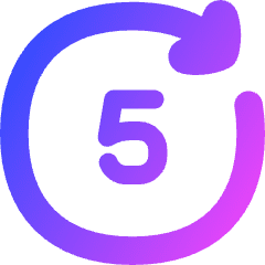 Button Go Forward 5 Icon from Flex Gradient Set