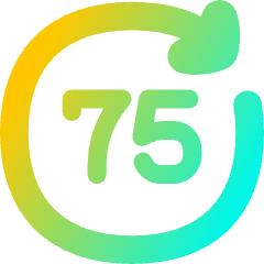 Button Go Forward 75 Icon from Flex Gradient Set