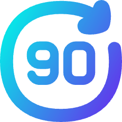 Button Go Forward 90 Icon from Flex Gradient Set