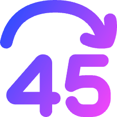 Button Jump Forward 45 Icon from Flex Gradient Set