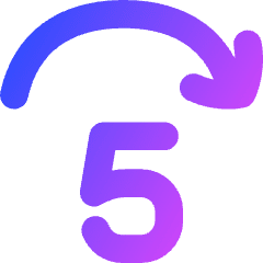 Button Jump Forward 5 Icon from Flex Gradient Set