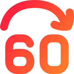 Button Jump Forward 60 Icon from Flex Gradient Set