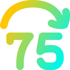 Button Jump Forward 75 Icon from Flex Gradient Set