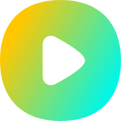 Button Play Circle Icon from Flex Gradient Set