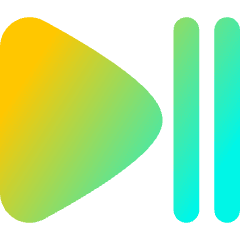 Button Play Pause Icon from Flex Gradient Set
