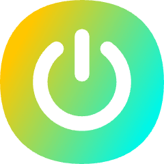 Button Power Circle 1 Icon from Flex Gradient Set