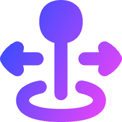 Arcade Stick Move Horizontal Icon from Flex Gradient Set