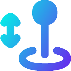 Arcade Stick Move Vertical Icon from Flex Gradient Set