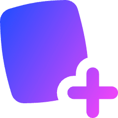 Card Add Icon from Flex Gradient Set