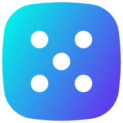 Dice 5 Icon from Flex Gradient Set