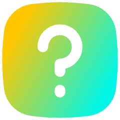 Dice Question Icon from Flex Gradient Set