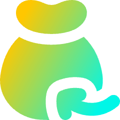 Pouch Add 1 Icon from Flex Gradient Set