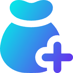 Pouch Add 2 Icon from Flex Gradient Set