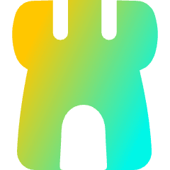 Watchtower Castle Icon from Flex Gradient Set