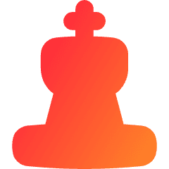 Chess King Icon from Flex Gradient Set