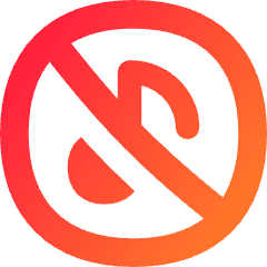 Music Note Circle Off Icon from Flex Gradient Set