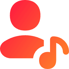 Artist Song Icon from Flex Gradient Set