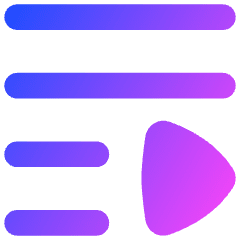 Playlist Icon from Flex Gradient Set